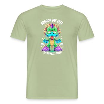 Renaissance-jahrmarkt-outfit Mittelalterlicher - Männer T-Shirt - Sage - Vorne - AI Model Male 178 light (178cm)
