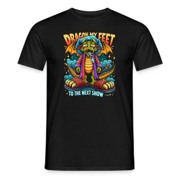 Tenue de carnaval Renaissance médiévale - T-shirt homme - noir - Devant - AI Model Male 178 light (178cm)