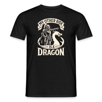 Tenue de carnaval Renaissance médiévale - T-shirt homme - noir - Devant - AI Model Male 178 light (178cm)