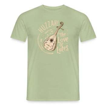 Renaissance-jahrmarkt-outfit Mittelalterlicher - Männer T-Shirt - Sage - Vorne - AI Model Male 178 light (178cm)