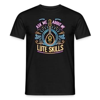 Renaissance-jahrmarkt-outfit Mittelalterlicher - Männer T-Shirt - Schwarz - Vorne - AI Model Male 178 light (178cm)