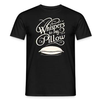 Sprechen Im Schlaf, Somniloquy, Sprechen Im - Männer T-Shirt - Schwarz - Vorne - AI Model Male 178 light (178cm)