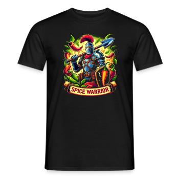 Amateurs de cuisine épicée, Chili Peppers Chef - T-shirt homme - noir - Devant - AI Model Male 178 light (178cm)