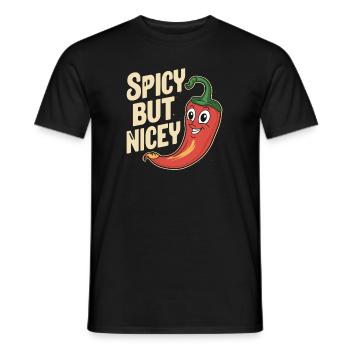 Amateurs de cuisine épicée, Chili Peppers Chef - T-shirt homme - noir - Devant - AI Model Male 178 light (178cm)
