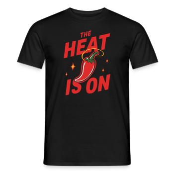 Amateurs de cuisine épicée, Chili Peppers Chef - T-shirt homme - noir - Devant - AI Model Male 178 light (178cm)