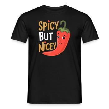 Amateurs de cuisine épicée, Chili Peppers Chef - T-shirt homme - noir - Devant - AI Model Male 178 light (178cm)