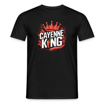 Amateurs de cuisine épicée, Chili Peppers Chef - T-shirt homme - noir - Devant - AI Model Male 178 light (178cm)