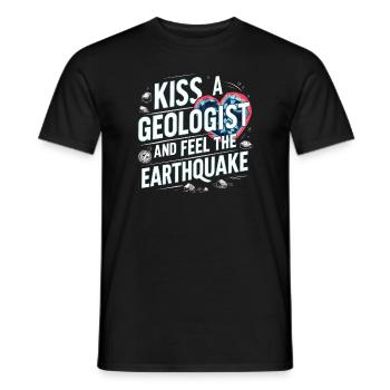 Geologie-steinjagd Achat-jäger-steinsammeln - Männer T-Shirt - Schwarz - Vorne - AI Model Male 178 light (178cm)
