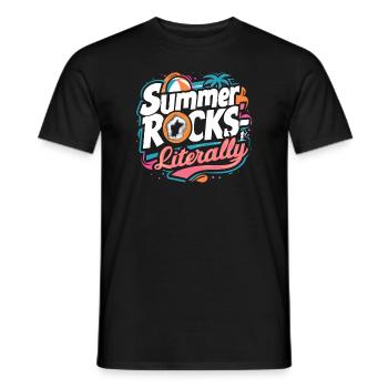 Geologie-steinjagd Achat-jäger-steinsammeln - Männer T-Shirt - Schwarz - Vorne - AI Model Male 178 light (178cm)