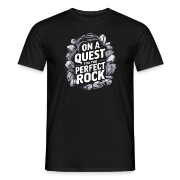 Geologie-steinjagd Achat-jäger-steinsammeln - Männer T-Shirt - Schwarz - Vorne - AI Model Male 178 light (178cm)