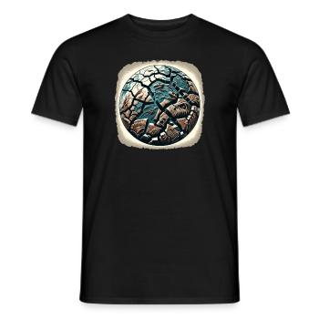 Fossil Hunter, Fossil Hunter, Paleontologist - Men's T-Shirt - black - Front - AI Model Male 178 light (178cm)