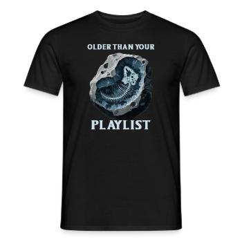 Fossil Hunter, Fossil Hunter, Paleontologist - Men's T-Shirt - black - Front - AI Model Male 178 light (178cm)
