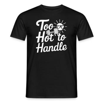 Bodybuilding, Powerlifting, Weightlifting, Fitness - Men's T-Shirt - black - Front - AI Model Male 178 light (178cm)