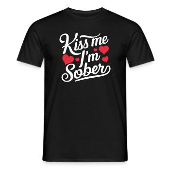 Genesung Nach Alkoholabhängigkeit Nüchternheit Aa - Männer T-Shirt - Schwarz - Vorne - AI Model Male 178 light (178cm)