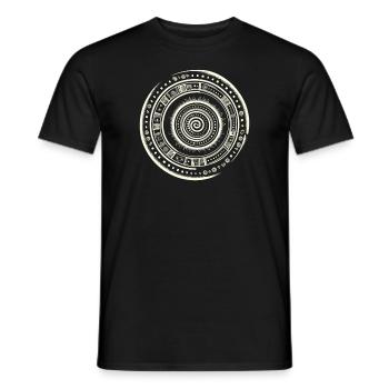 Petroglyph Rock Art Ancient Rock Drawing Indian - Men's T-Shirt - black - Front - AI Model Male 178 light (178cm)