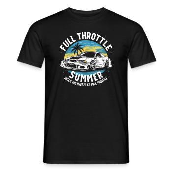 Car drift racing, racing car motorsport drift - Men's T-Shirt - black - Front - AI Model Male 178 light (178cm)