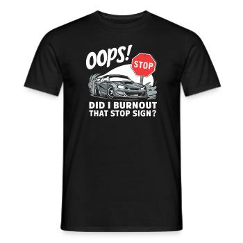 Car drift racing, racing car motorsport drift - Men's T-Shirt - black - Front - AI Model Male 178 light (178cm)