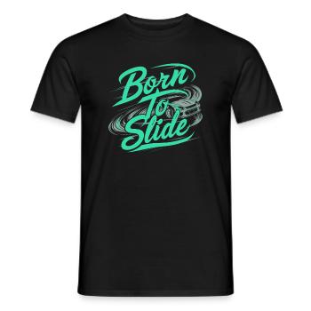 Car drift racing, racing car motorsport drift - Men's T-Shirt - black - Front - AI Model Male 178 light (178cm)