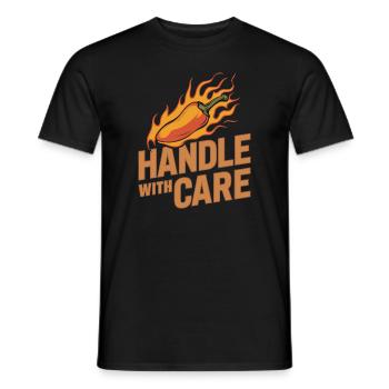 Amateurs de cuisine épicée, Chili Peppers Chef - T-shirt homme - noir - Devant - AI Model Male 178 light (178cm)