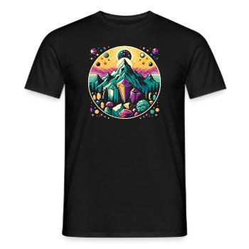 Geologie-steinjagd Achat-jäger-steinsammeln - Männer T-Shirt - Schwarz - Vorne - AI Model Male 178 light (178cm)