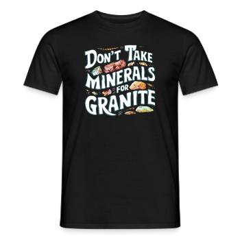 Geologie-steinjagd Achat-jäger-steinsammeln - Männer T-Shirt - Schwarz - Vorne - AI Model Male 178 light (178cm)
