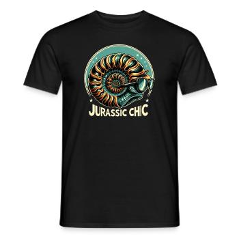 Fossil Hunter, Fossil Hunter, Paleontologist - Men's T-Shirt - black - Front - AI Model Male 178 light (178cm)
