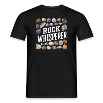 Geologie-steinjagd Achat-jäger-steinsammeln - Männer T-Shirt - Schwarz - Vorne - AI Model Male 178 light (178cm)