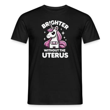 Hystérectomie pour restaurer la - T-shirt homme - noir - Devant - AI Model Male 178 light (178cm)