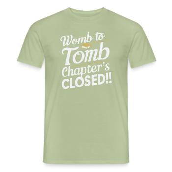 Hysterektomie-operation Zur Wiederherstellung Der - Männer T-Shirt - Sage - Vorne - AI Model Male 178 light (178cm)