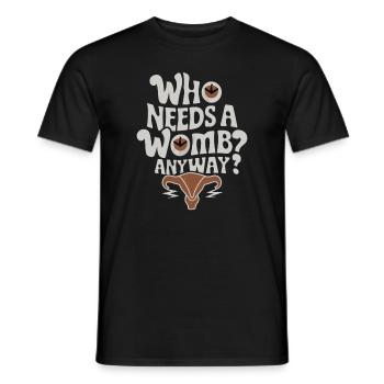 Hystérectomie pour restaurer la - T-shirt homme - noir - Devant - AI Model Male 178 light (178cm)