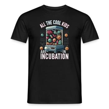 Microbiologist Microbiology Lab Staph Biology - Men's T-Shirt - black - Front - AI Model Male 178 light (178cm)