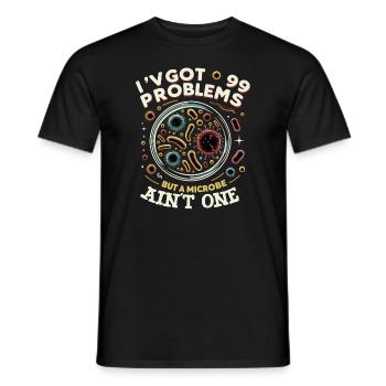 Microbiologist Microbiology Lab Staph Biology - Men's T-Shirt - black - Front - AI Model Male 178 light (178cm)