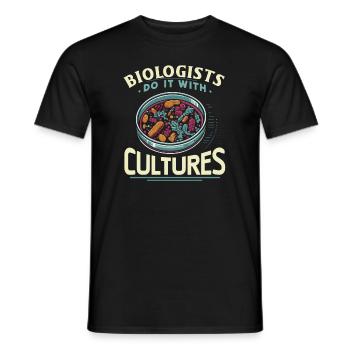 Microbiologist Microbiology Lab Staph Biology - Men's T-Shirt - black - Front - AI Model Male 178 light (178cm)
