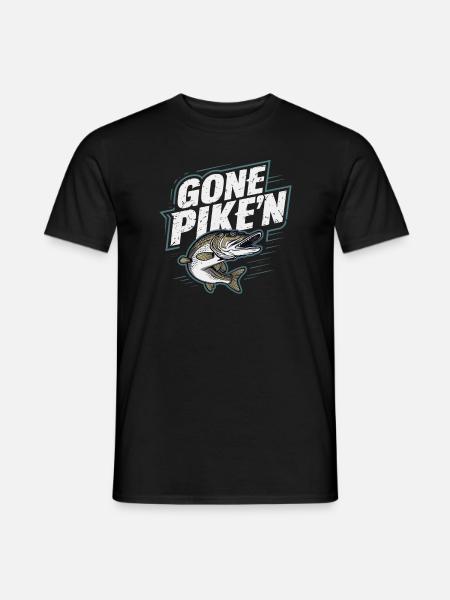 Northern Pike Fisherman Pike Fishing Rod Pike Fish - Men's T-Shirt - black