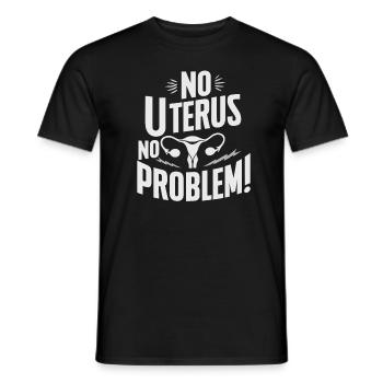 Hystérectomie pour restaurer la - T-shirt homme - noir - Devant - AI Model Male 178 light (178cm)