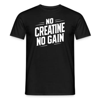 Bodybuilding, Powerlifting, Weightlifting, Fitness - Men's T-Shirt - black - Front - AI Model Male 178 light (178cm)