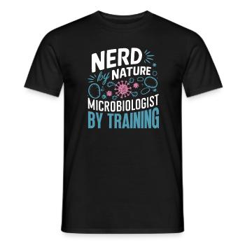 Microbiologist Microbiology Lab Staph Biology - Men's T-Shirt - black - Front - AI Model Male 178 light (178cm)