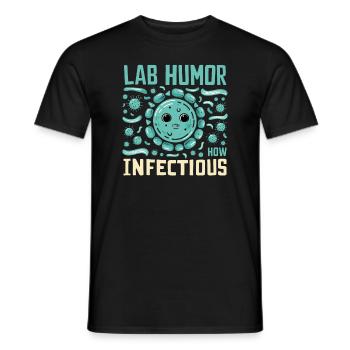 Microbiologist Microbiology Lab Staph Biology - Men's T-Shirt - black - Front - AI Model Male 178 light (178cm)