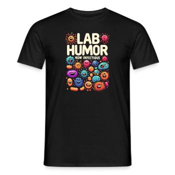 Microbiologist Microbiology Lab Staph Biology - Men's T-Shirt - black - Front - AI Model Male 178 light (178cm)