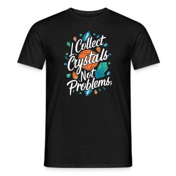 Crystal Healing Crytal Crystals and Stones - Men's T-Shirt - black - Front - AI Model Male 178 light (178cm)