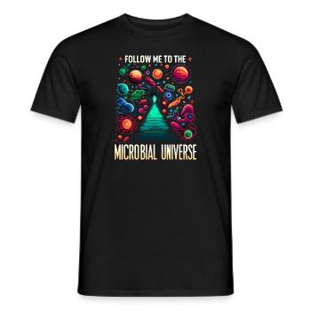 Microbiologist Microbiology Lab Staph Biology - Men's T-Shirt - black - Front - AI Model Male 178 light (178cm)