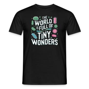 Microbiologiste Microbiologie Laboratoire Biologie des staphylocoques - T-shirt homme - noir - Devant - AI Model Male 178 light (178cm)