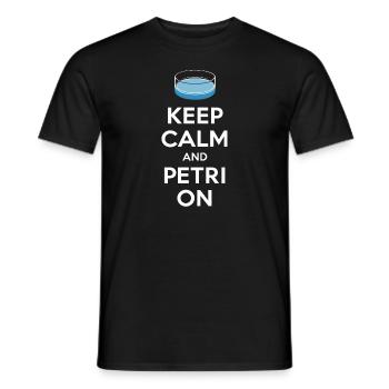Microbiologiste Microbiologie Laboratoire Biologie des staphylocoques - T-shirt homme - noir - Devant - AI Model Male 178 light (178cm)