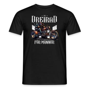 Trike - Dreirad für Männer - zum Vatertag - Männer T-Shirt - Schwarz - Vorne - AI Model Male 178 light (178cm)