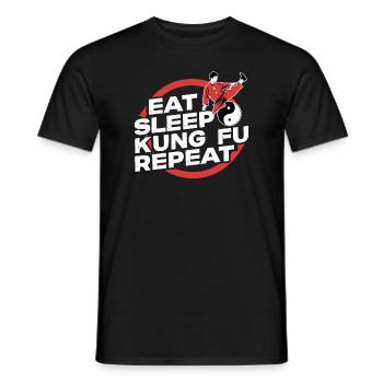 Kung Fu Chinese Kung Fu Asian Kung Fu - Men's T-Shirt - black - Front - AI Model Male 178 light (178cm)
