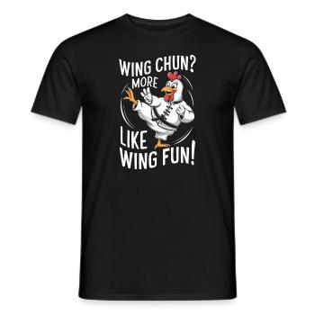 Kung Fu Chinese Kung Fu Asian Kung Fu - Men's T-Shirt - black - Front - AI Model Male 178 light (178cm)
