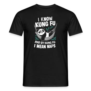 Kung Fu Chinese Kung Fu Asian Kung Fu - Men's T-Shirt - black - Front - AI Model Male 178 light (178cm)