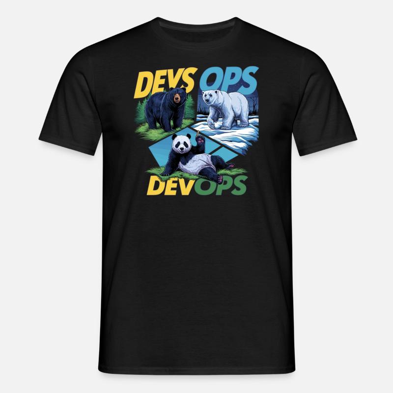 Devops - Männer T-Shirt - Schwarz