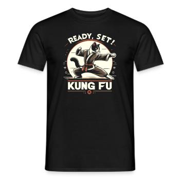 Kung Fu Chinese Kung Fu Asian Kung Fu - Men's T-Shirt - black - Front - AI Model Male 178 light (178cm)