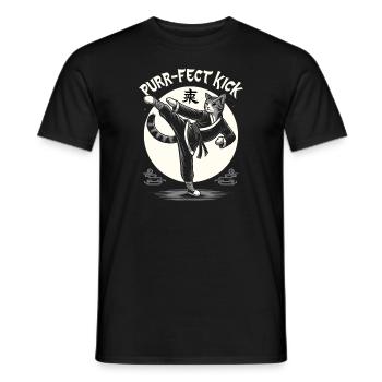 Kung Fu Chinese Kung Fu Asian Kung Fu - Men's T-Shirt - black - Front - AI Model Male 178 light (178cm)
